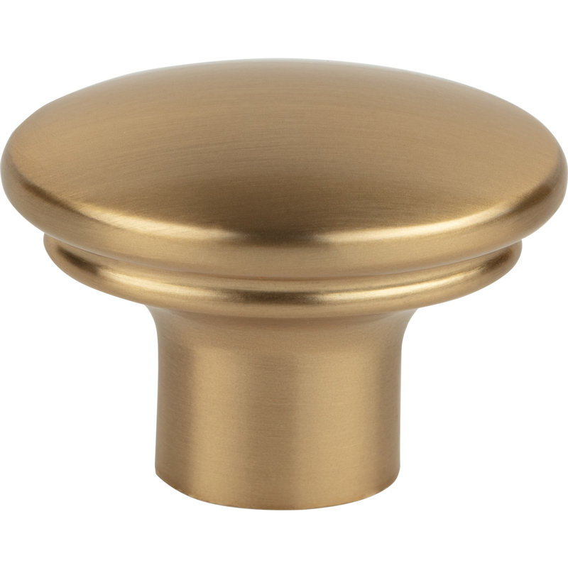 Honey Bronze Oval Polished Modern Cabinet Knob
