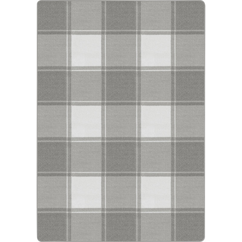Morning Fog 3'10" x 5'4" Stain-Resistant Synthetic Area Rug