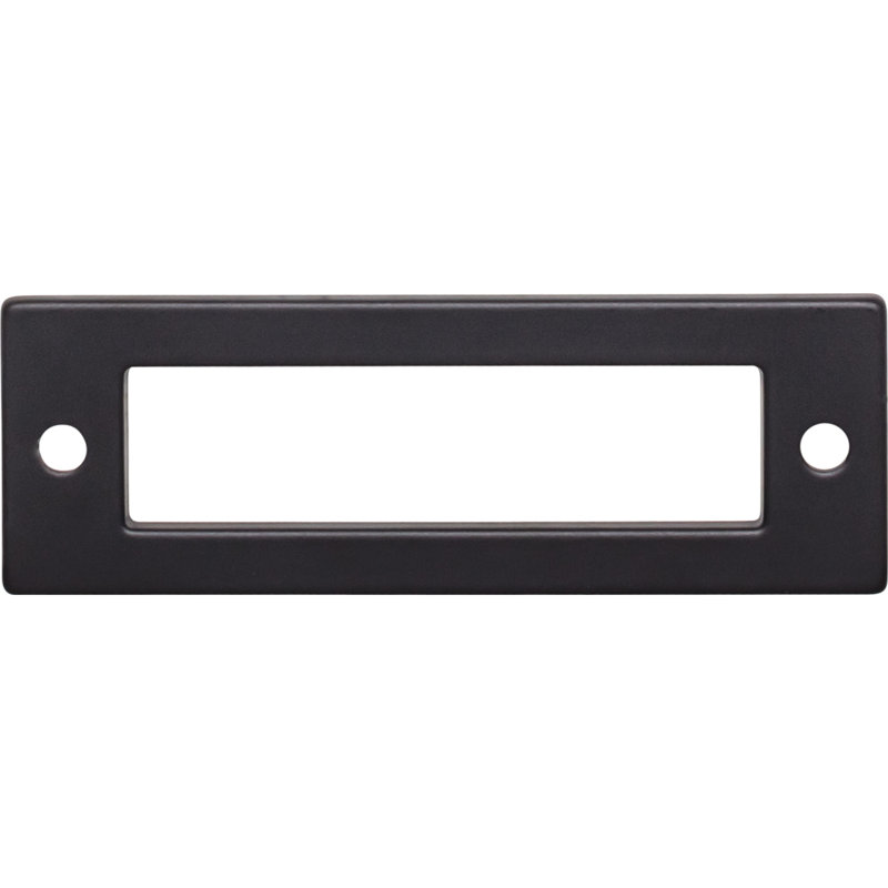 Brushed Nickel Rectangle Pull Backplate 3 inch