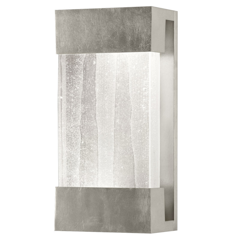 Crystal Bakehouse 30" Silver Leaf Modern Sconce