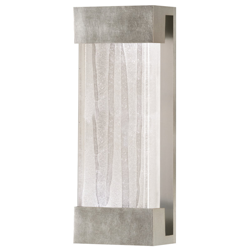 Crystal Bakehouse 30" Silver Leaf Modern Sconce