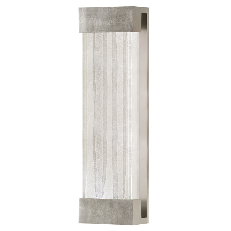 Crystal Bakehouse 30" Silver Leaf Modern Sconce