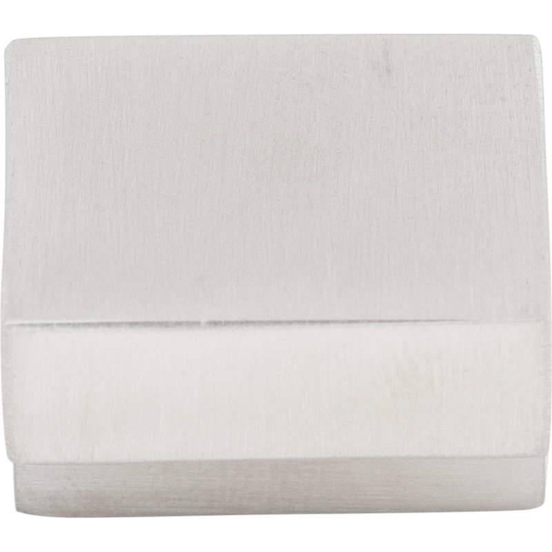 Brushed Stainless Steel Square Finger Knob with Mounting Hardware