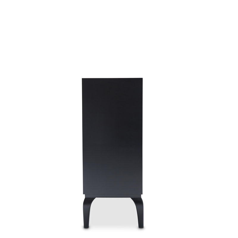 Illusions Deep Blue 48'' Modern Sideboard with 4 Drawers