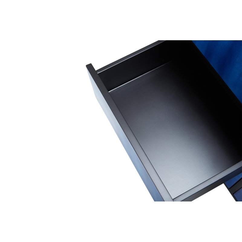 Illusions Deep Blue 48'' Modern Sideboard with 4 Drawers
