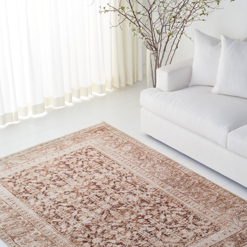 Hand-Knotted Gray Synthetic Stain-Resistant Area Rug