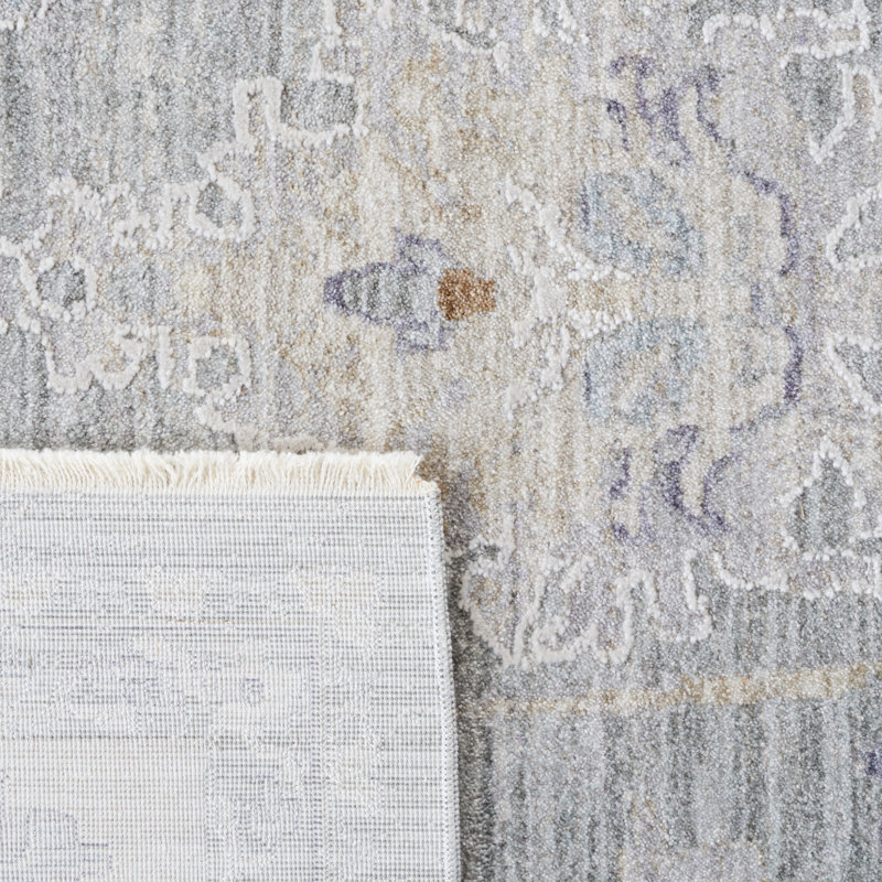 Gray Hand-knotted Oriental Wool Area Rug