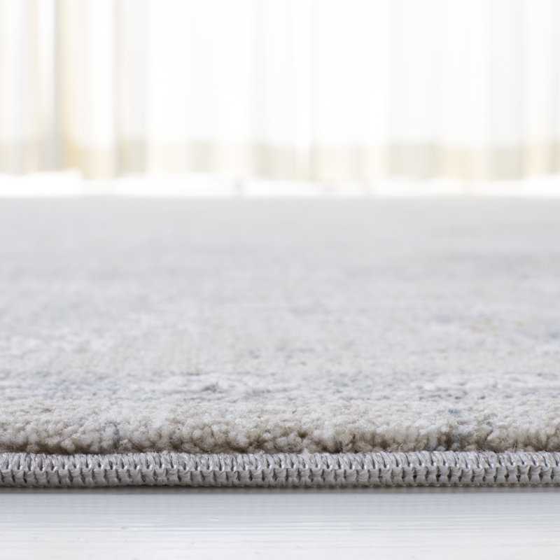 Transitional Duncan Hand-Knotted Grey Oriental 9' x 12' Area Rug