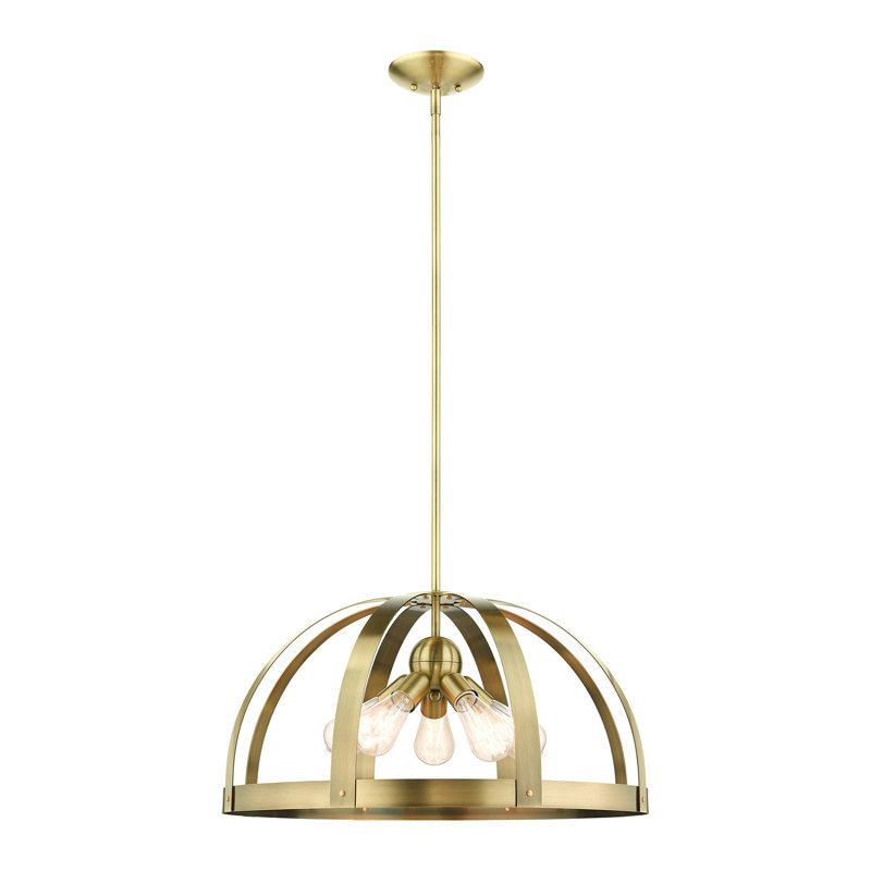 Stoneridge Antique Brass 5-Light Sputnik Chandelier