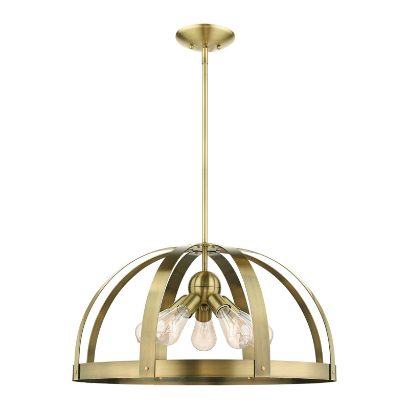 Stoneridge Antique Brass 5-Light Sputnik Chandelier