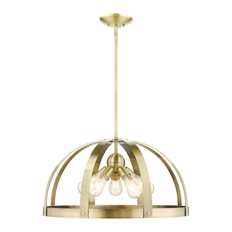 Stoneridge Antique Brass 5-Light Sputnik Chandelier