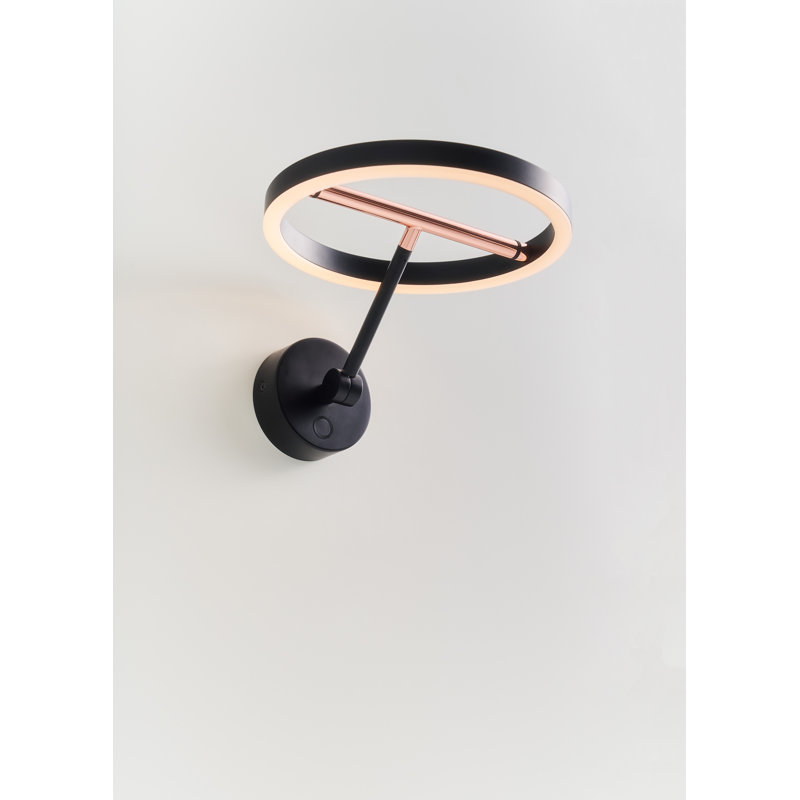 Black Copper Dimmable Direct Wired Electric Sconce