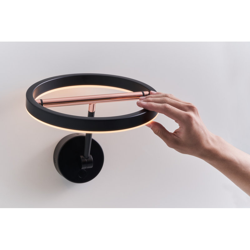 Black Copper Dimmable Direct Wired Electric Sconce