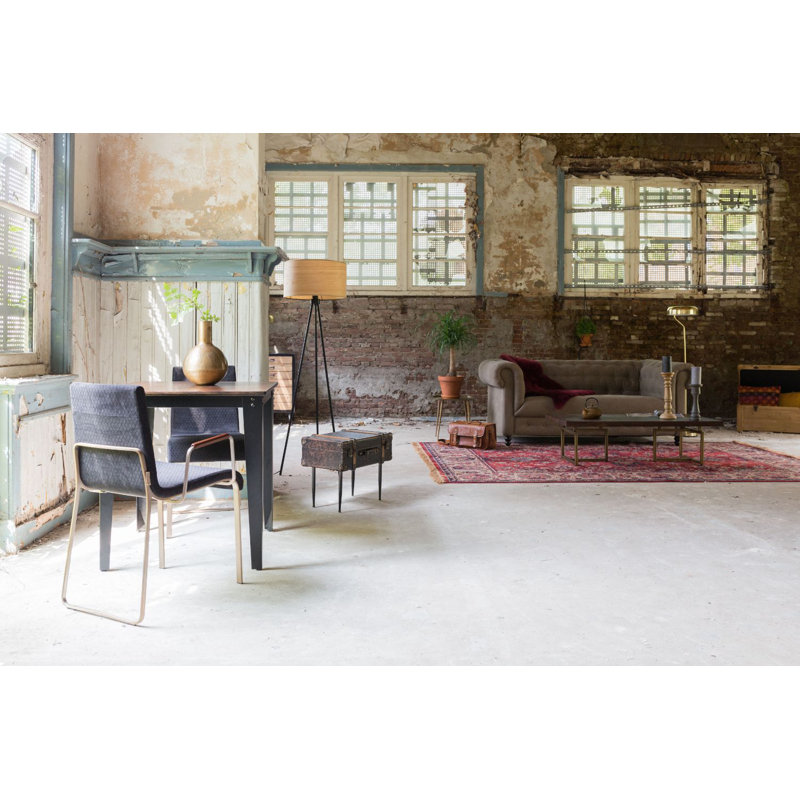 Old Red Rectangular Oriental Cotton and Synthetic Rug
