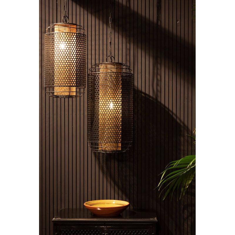 Archer Black LED Metal Lantern Pendant Light
