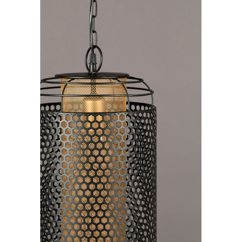 Archer Black LED Metal Lantern Pendant Light
