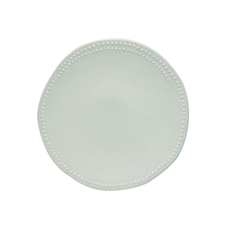 Carmel 8.75'' Off-White Handcrafted Ceramic Dessert Plate