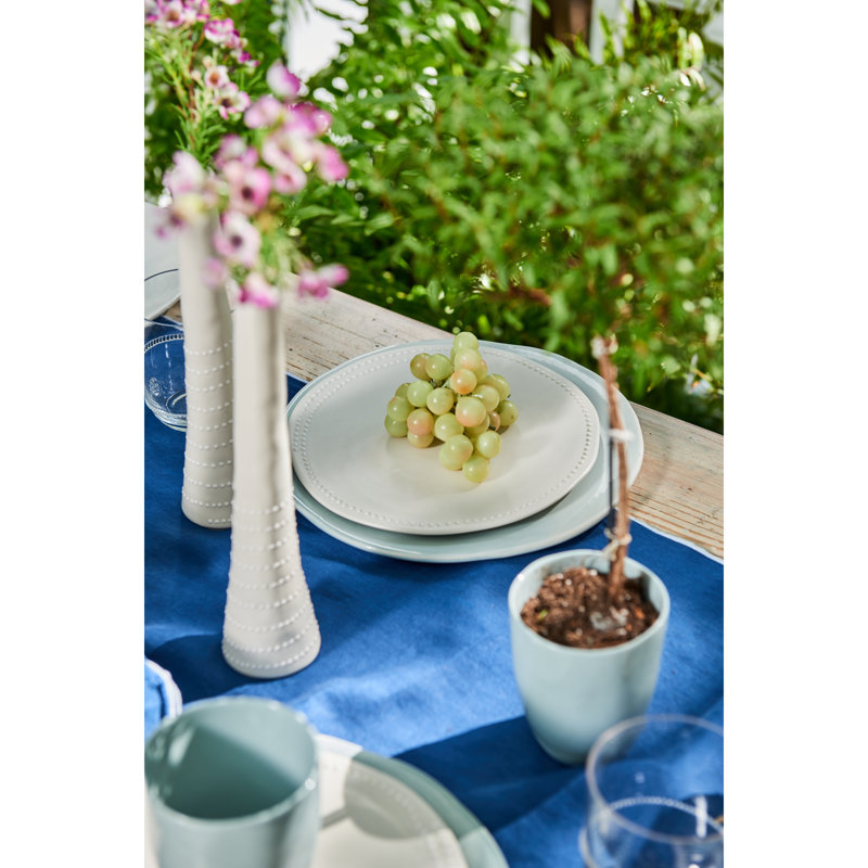 Carmel 8.75'' Off-White Handcrafted Ceramic Dessert Plate