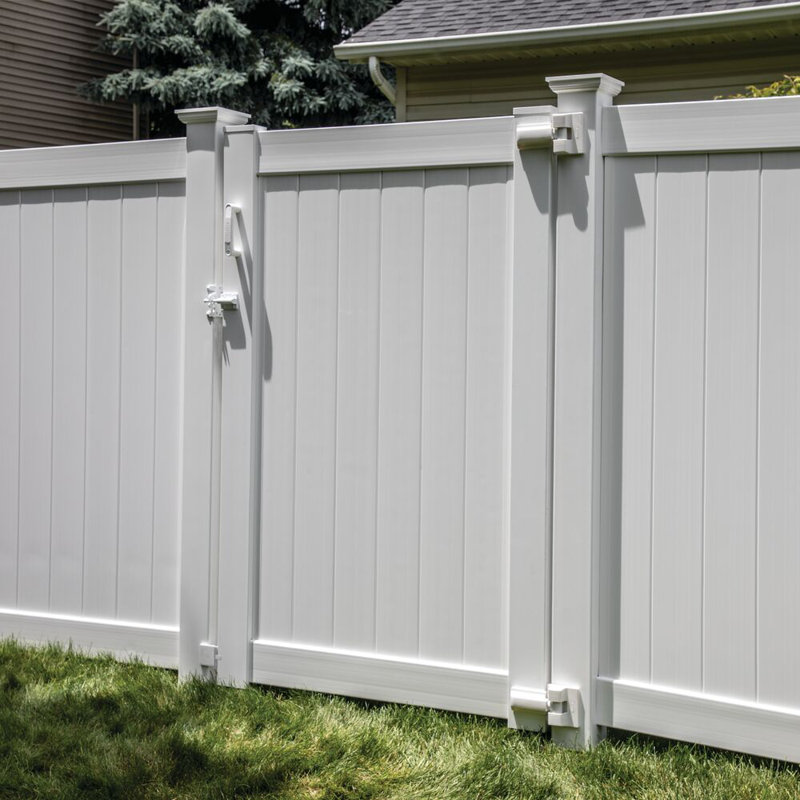 White Heavy-Duty Self-Closing Wrap Gate Hinge