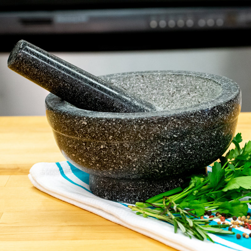 Cilio Granite Mortar and Pestle Set for Kitchen