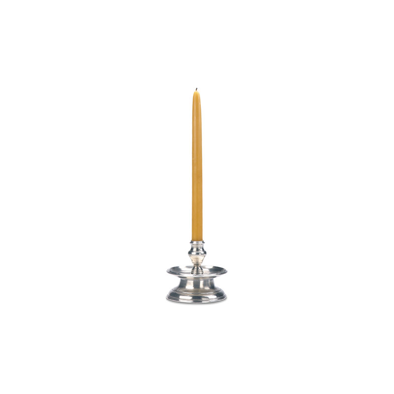 Taverna Classic European 5.5" Pewter Candlestick