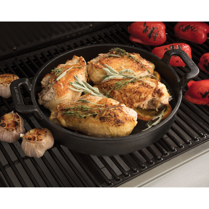 Cuisinart 10" Pre-Seasoned Cast Iron Griddle Pan