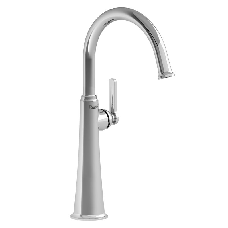 Customizable Modern Chrome Lever Handle Vessel Sink Faucet