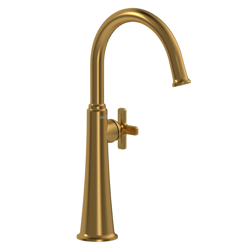 Elegant Nickel Single Handle Vessel Bathroom Faucet with Hi Arc Spout