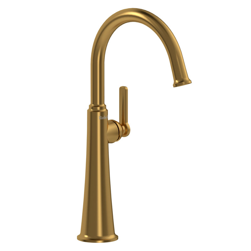 Elegant Brushed Nickel Single Lever Vessel Bathroom Faucet