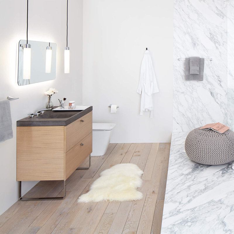 Modulus 36-Inch Smoke Gray Concrete Rectangular Bathroom Sink