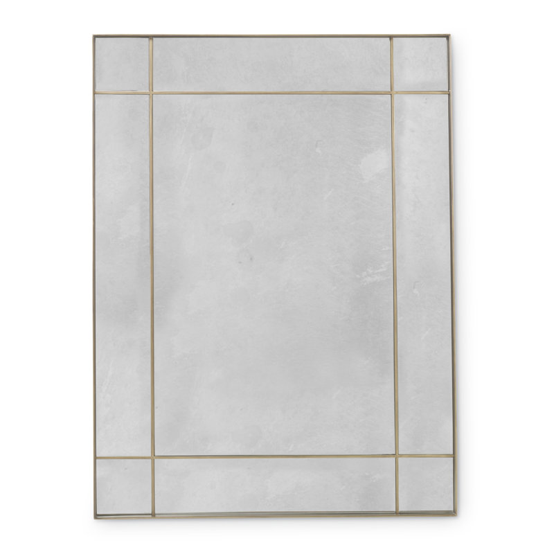 Latte Finish Round Wood Framed Beveled Wall Mirror