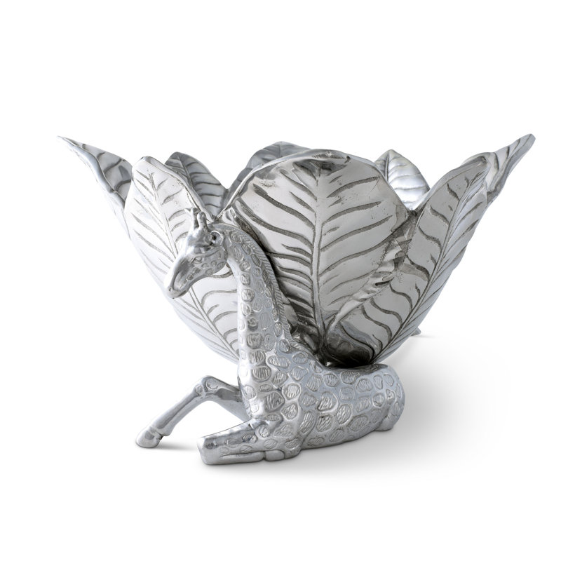 Safari Aluminum Giraffe Leaf Ice Bucket