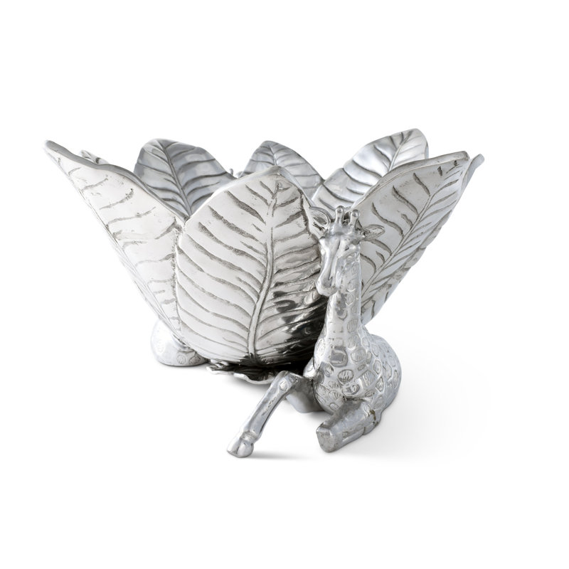 Safari Aluminum Giraffe Leaf Ice Bucket