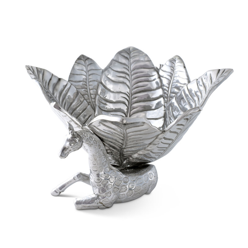 Safari Aluminum Giraffe Leaf Ice Bucket