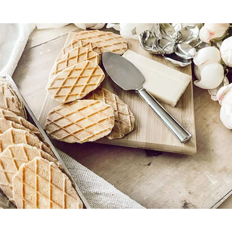 Magnolia Bamboo Cheese Board Set with Aluminum Accents