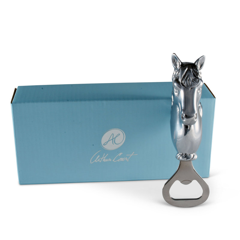 Silver Horse Head Aluminum Bottle Opener