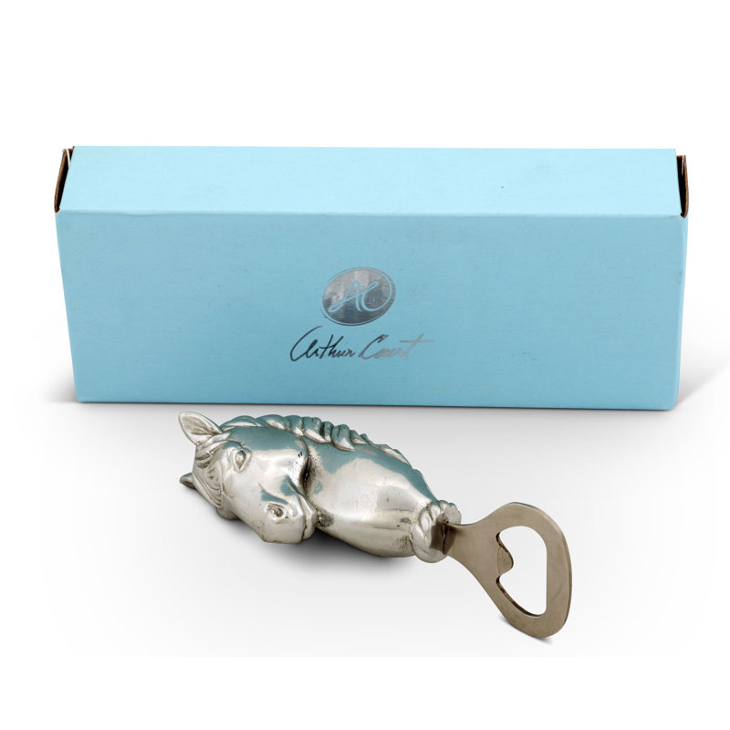 Silver Horse Head Aluminum Bottle Opener
