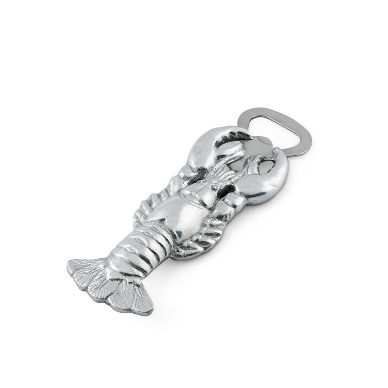 Hand-Polished Aluminum Crawdad Bottle Opener