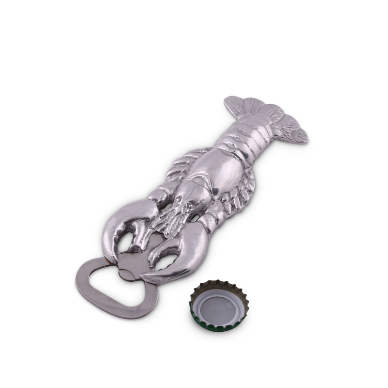 Hand-Polished Aluminum Crawdad Bottle Opener