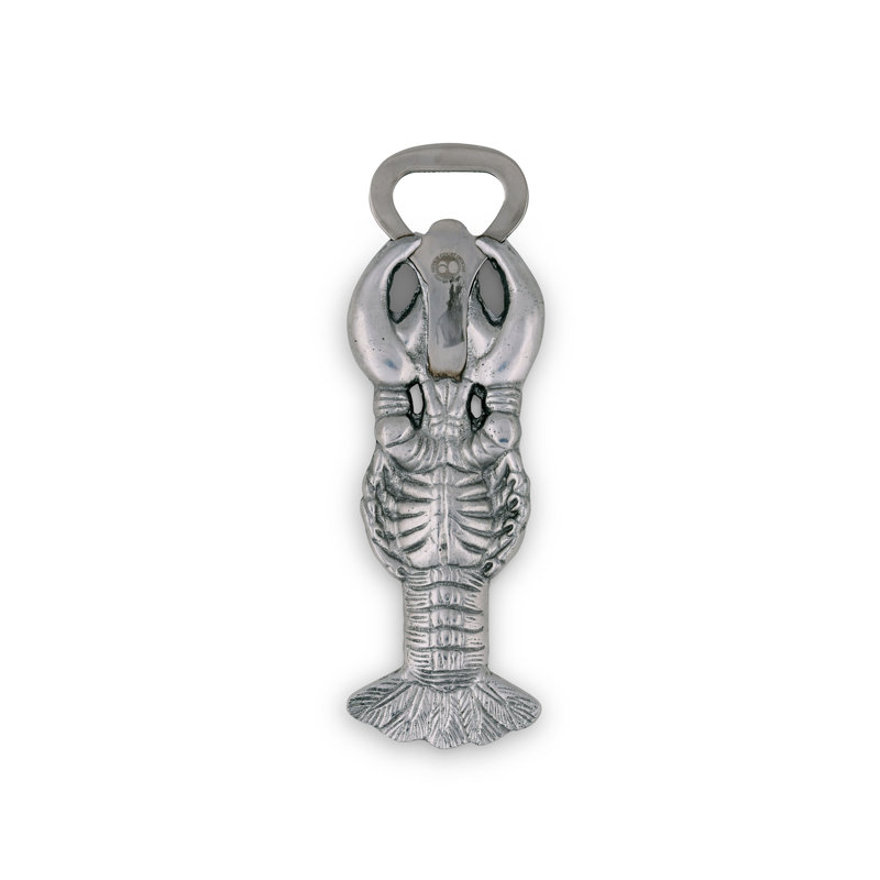 Hand-Polished Aluminum Crawdad Bottle Opener