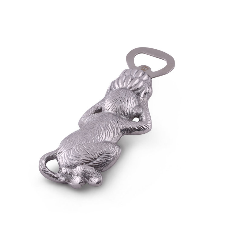 Hand-Polished Aluminum Monkey Bottle Opener