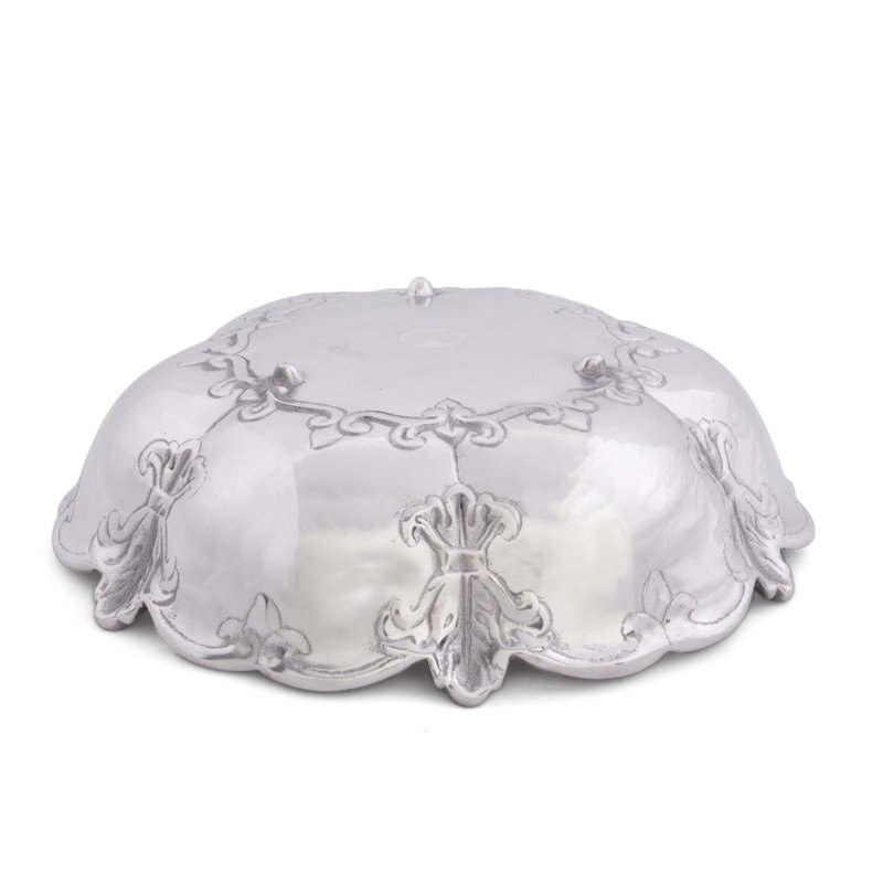 Fleur De Lis Aluminum Novelty Serving Bowl