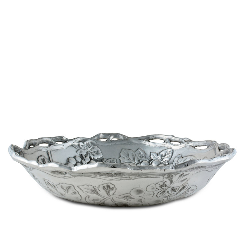Grape Vine Embossed Aluminum Pasta Serving Dish