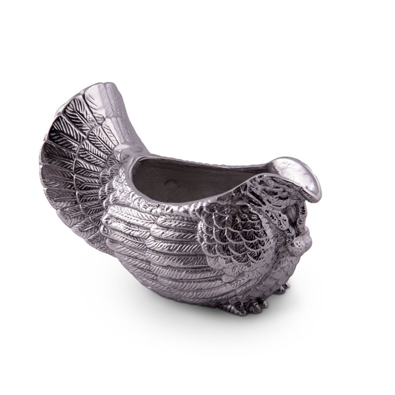 Arthur Court Aluminum Turkey Gravy Boat with 3 Cup Capacity