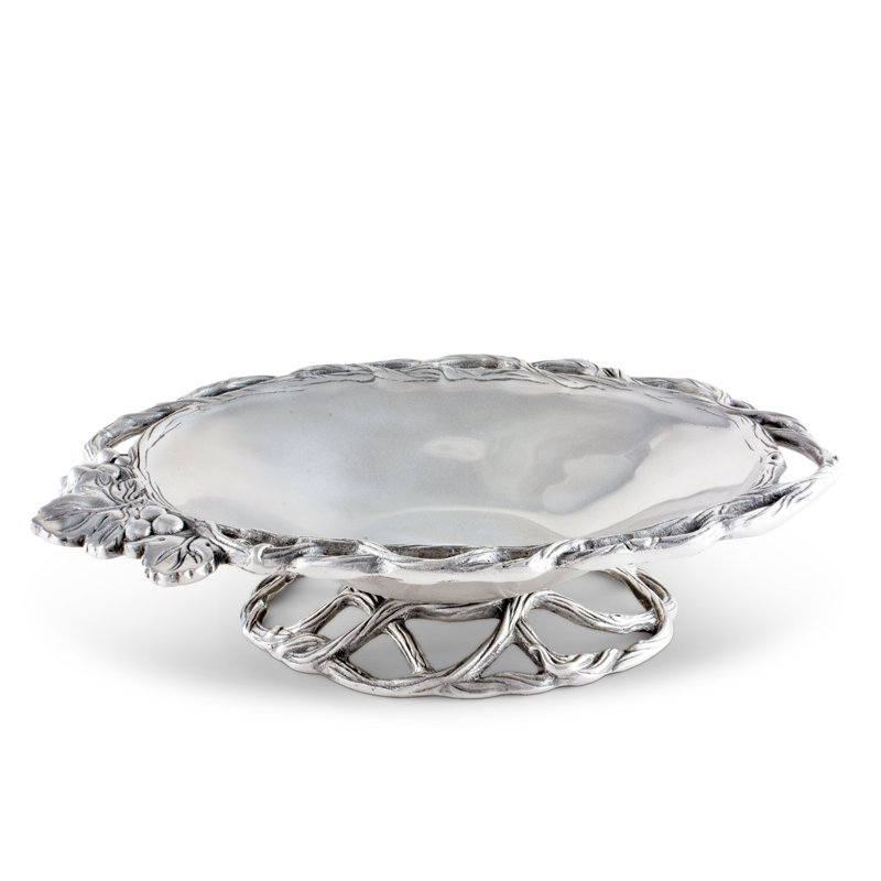 Arthur Court Grape Aluminum Oval Serving Dish
