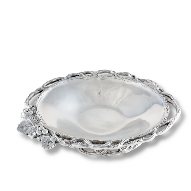 Arthur Court Grape Aluminum Oval Serving Dish