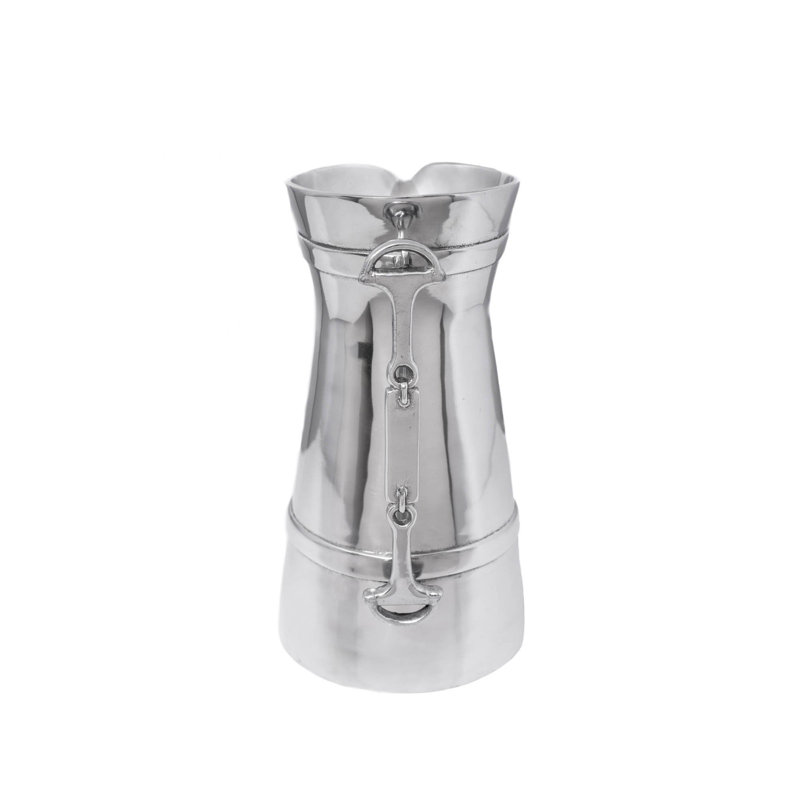 Polished Aluminum Equestrian Inspired Table Pitcher
