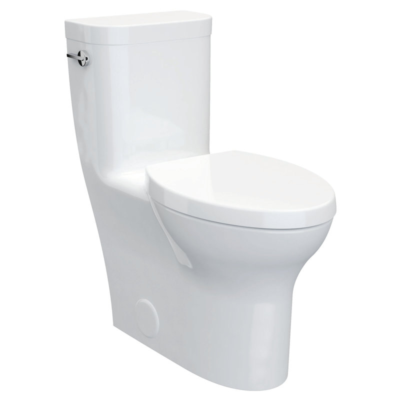 Canvas White High Efficiency Elongated One-Piece Toilet