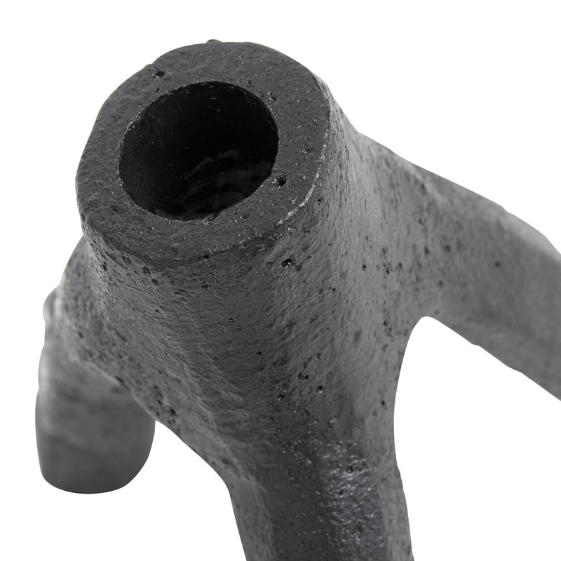 Black Iron Tripod Tabletop Taper Candlestick