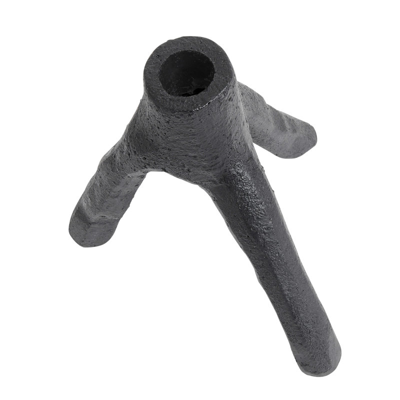 Black Iron Tripod Tabletop Taper Candlestick